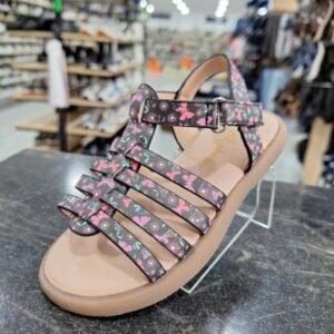 Sandale papillon - noir pour fille