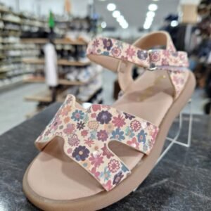 Sandale Rose à fleur - pour fille