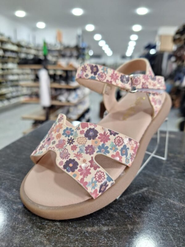 Sandale Rose à fleur - pour fille