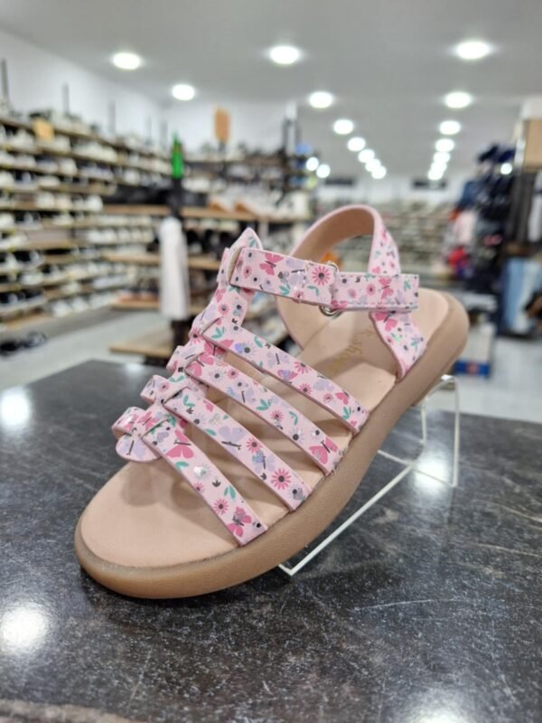 Sandale papillon - Rose pour fille