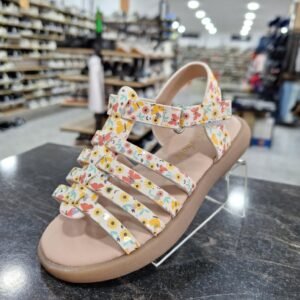 Sandale papillon - jaune pour fille